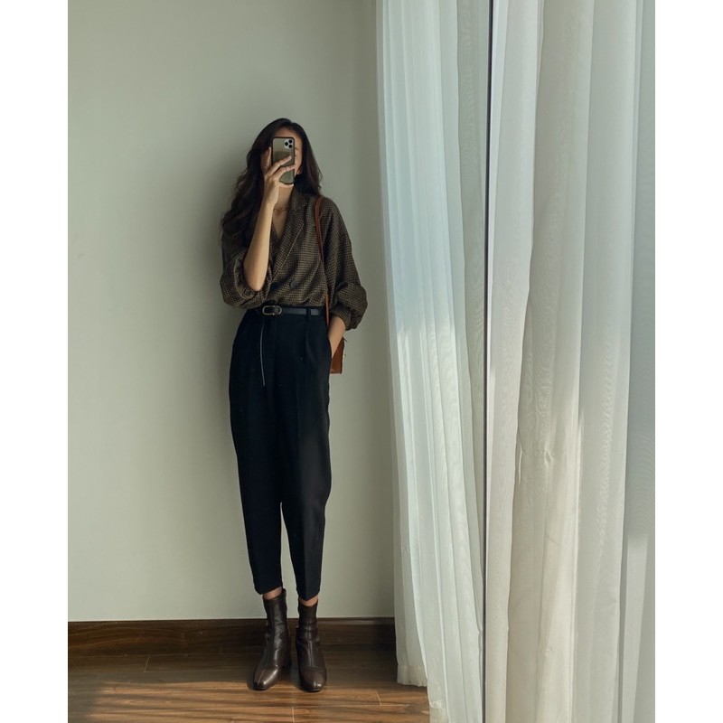 áo khoác kẻ houndstooth 021 | BigBuy360 - bigbuy360.vn