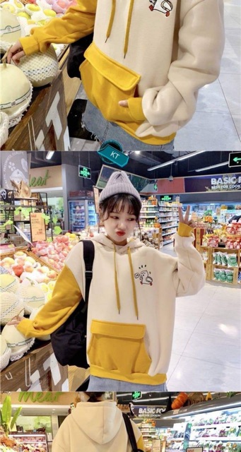 Áo hoodie vịt đi học phối tay KTH0919 | BigBuy360 - bigbuy360.vn