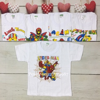 Combo5 áo cổ bo trắng Tay ngắn/bosinis