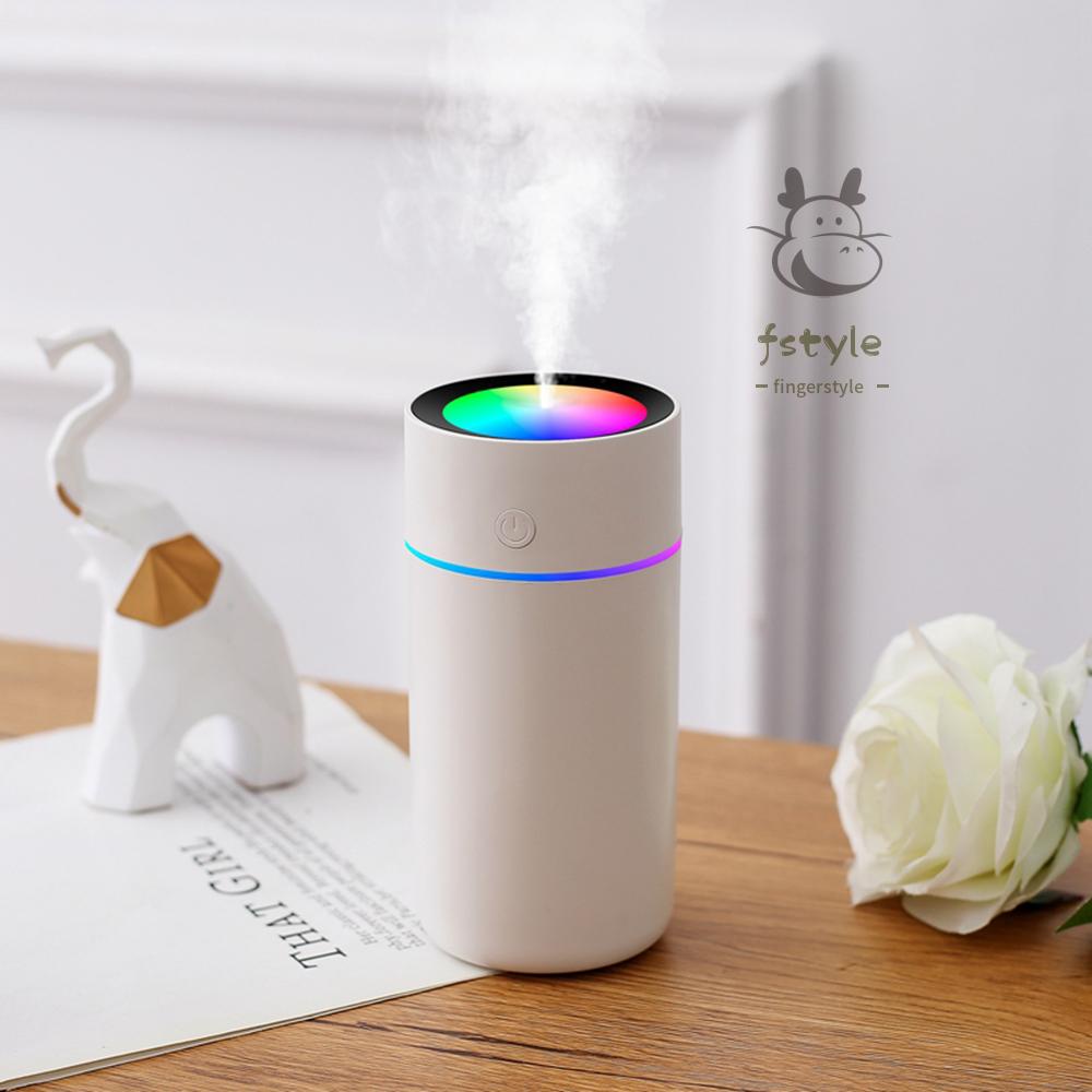 320ml USB Humidifier Cup Portable Humidifier for Car, Office, Bedroom, Filter Free Vaporizer Mini Cup Humidifier with 10Hrs Timer/Sleep Mode, 7Color Night Lights, Whisper-Quiet Operation, Auto Shut-Off