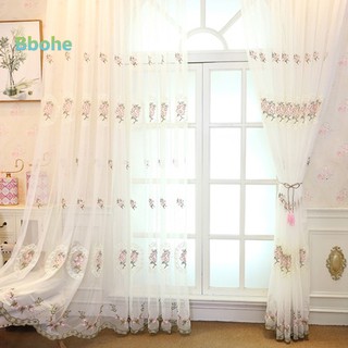 Rèm cửa vải mỏng in hoa lãng mạn