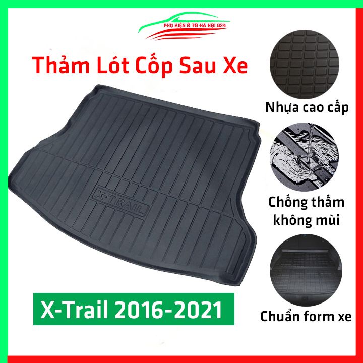 Thảm nhựa lót cốp X Trail 2016-2021 nhựa dẻo dày dặn đàn hồi tốt