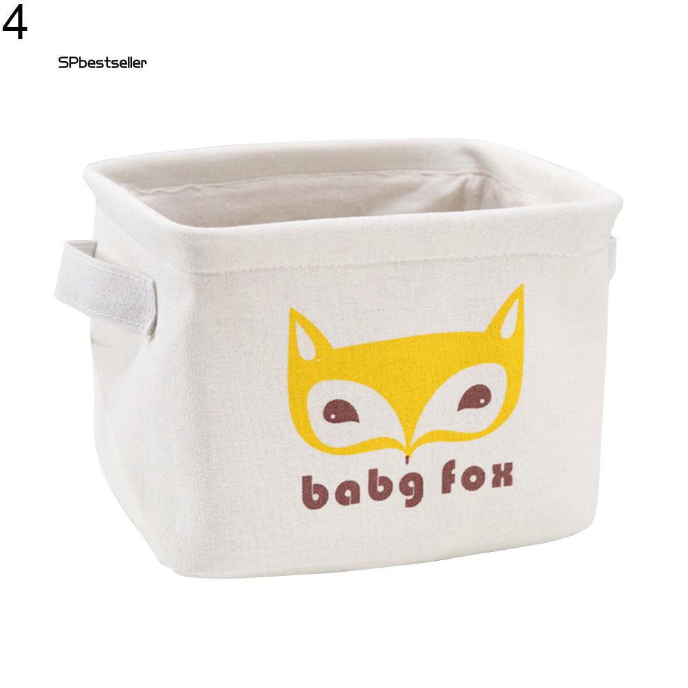 Giỏ vải đựng vật dụng để bàn xinh xắn