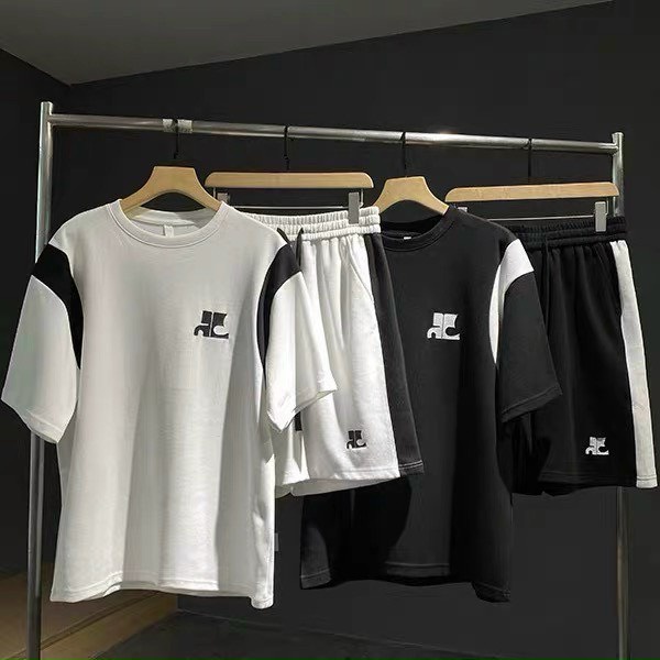 Bộ quần áo nam mùa hè mặc nhà giá rẻ chất poly co dãn