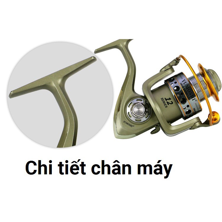 Máy Câu Cá Cối Kim Loại Yumoshi Cao Cấp[Full Kim Loại] - Sanami Fishing hàng cao cấp của Yumoshi, bền bỉ