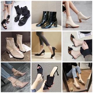 Size 38 - Thanh lý lẻ size giày dép boots Quảng Châu 2020