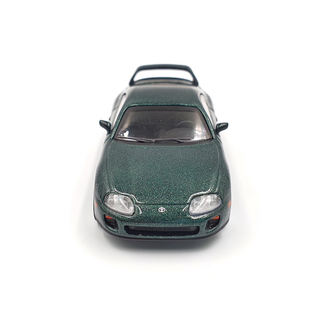 Xe Mô Hình Toyota Supra (JZA80) Dark Green Peart Metallic LHD 1:64 Mini GT (Dark Green)