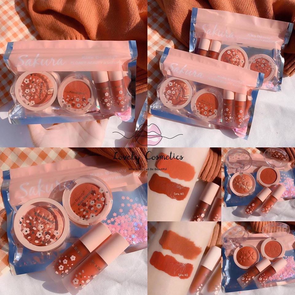 🌸SET 4 SẢN PHẨM HOA ANH ĐÀO Kiss Beauty🌸