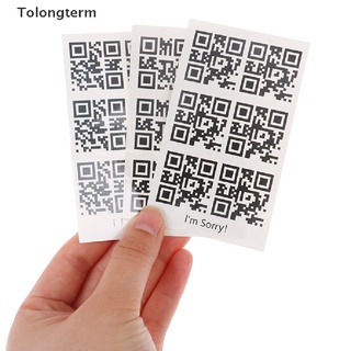 Hình xăm dán tạm thời chống nước in hình mã QR sáng tạo