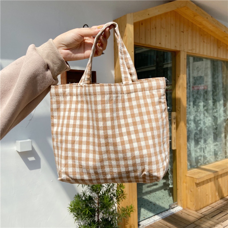 Túi Xách Canvas Dễ Thương 6 Màu Khác Nhau Phong Cách Nhật Hàn Cho Nữ