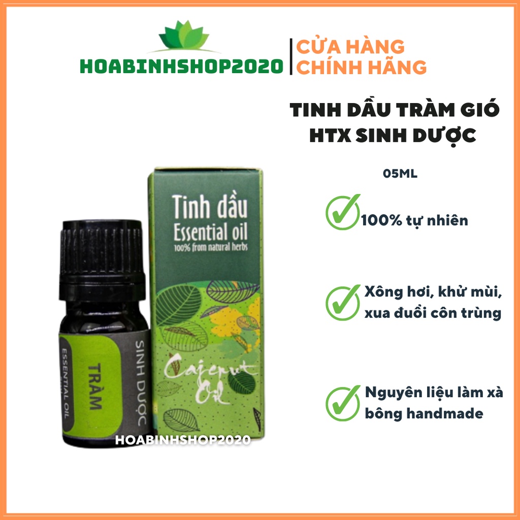 [CHÍNH HÃNG] Tinh dầu Tràm gió 5ml HTX Sinh Dược