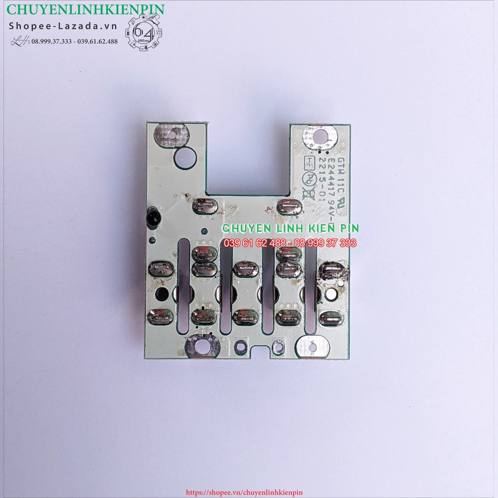 Vỏ Mạch pin Makita 10.8V 12V MAX , led báo pin nhận sạc zin