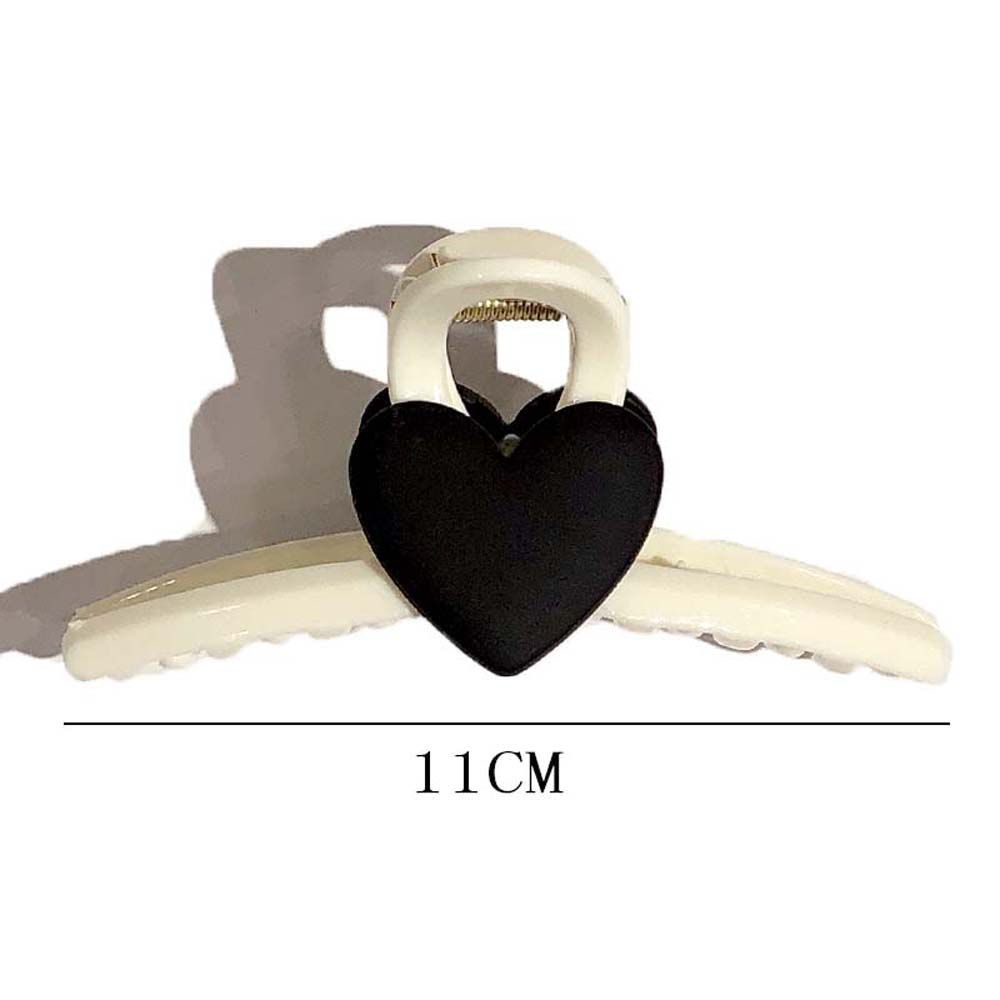 Kẹp Tóc Hình Trái Tim Lớn Nhiều Màu Thời Trang Hàn Quốc Cho Nữ