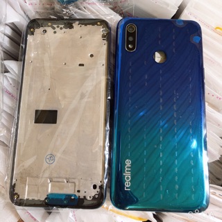 Vỏ điện thoại realme 3 (vỏ + xương) xanh