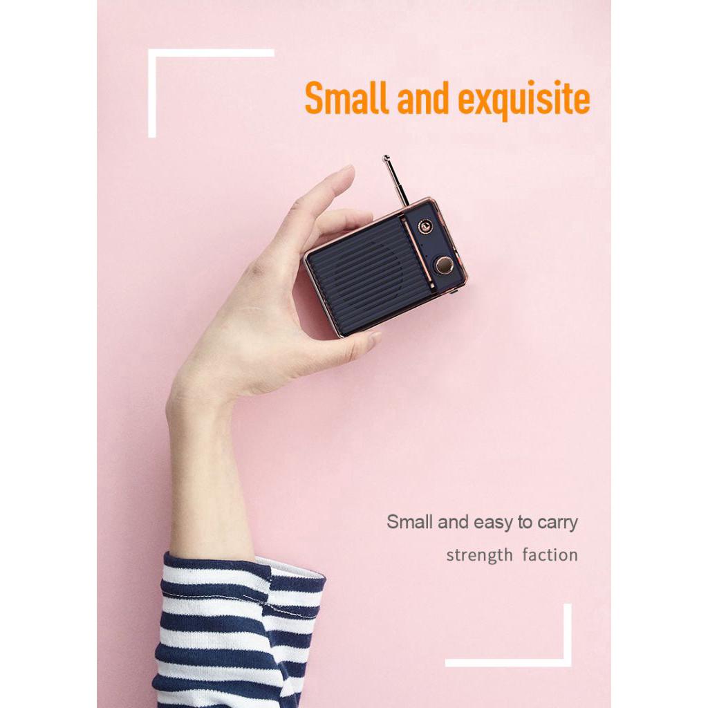 Loa Bluetooth không dây mini phong cách retro