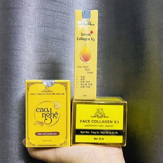 Combo đông anh chính hãng – face x3 + cao nghệ x3 + serum nám collagen x3