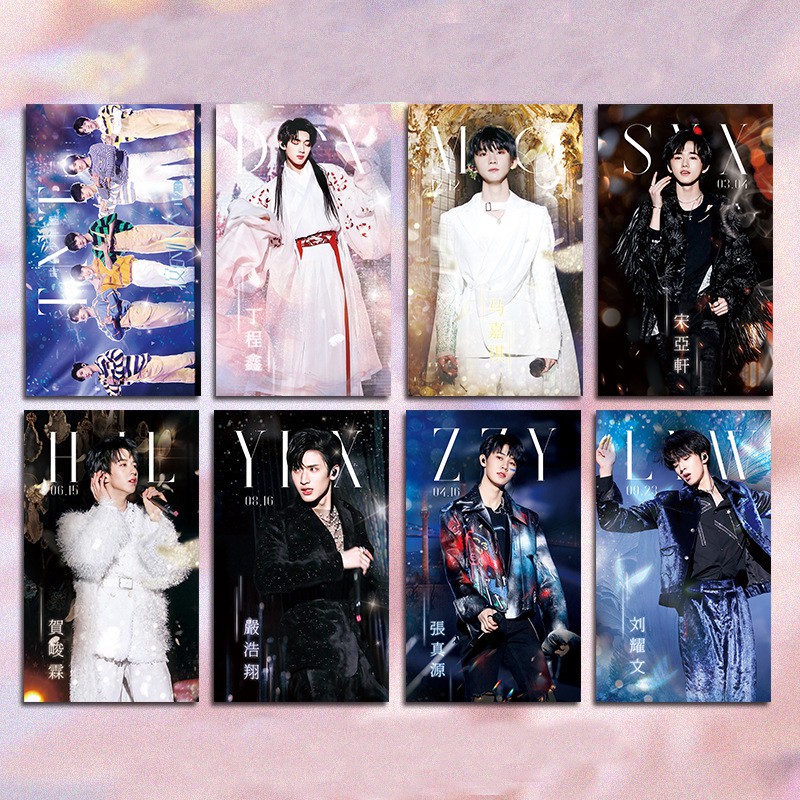 Set 8 card ảnh nhóm nhạc TNT Thời đại thiếu niên đoàn Teens in Times các thành viên nhiều mẫu