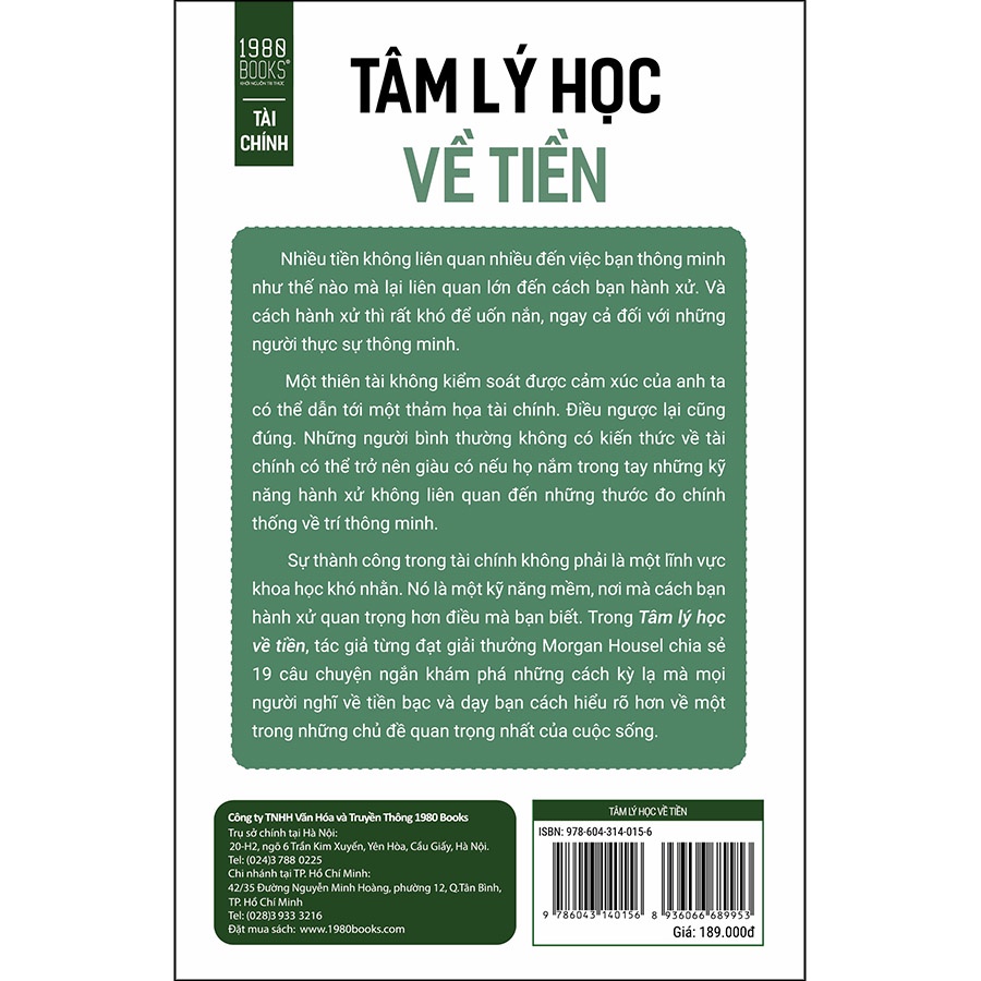 Sách - Tâm Lý Học Về Tiền