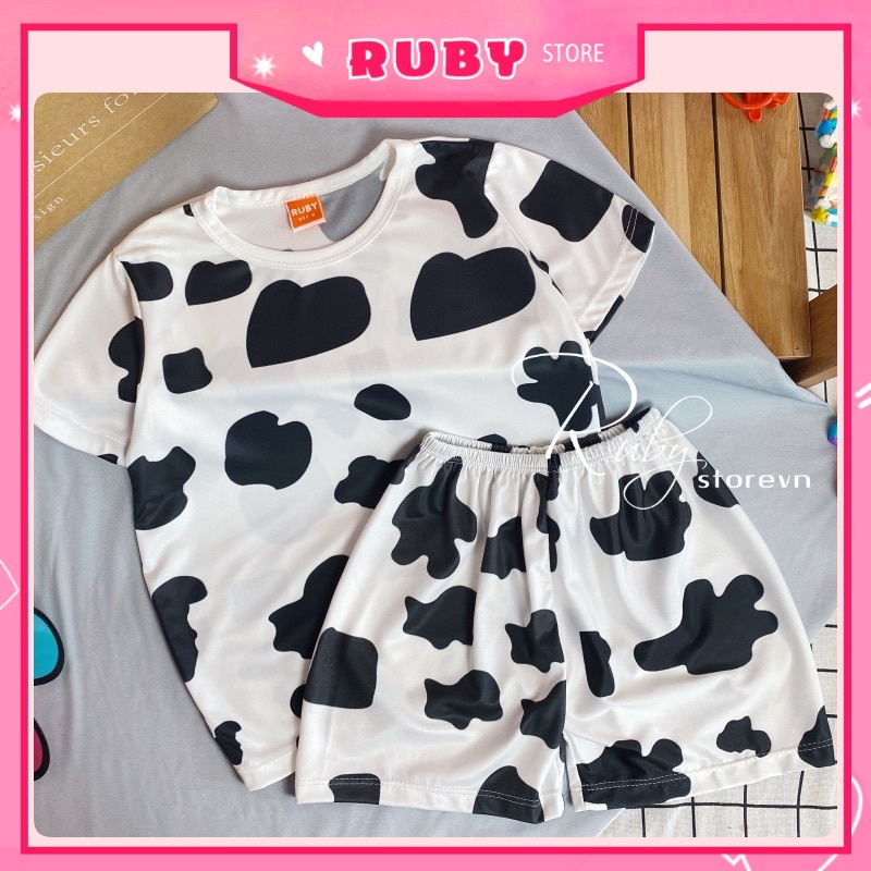 Đồ bộ hoạt hình PHOM TO Unisex BÒ SỮA (47KG - 57KG) ❤️ Tổng hợp sz l ❤️ DBRBD