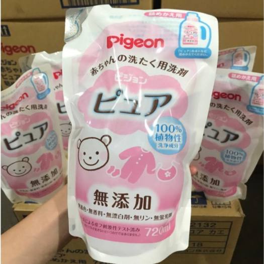 Nước giặt Pigeon Pure cho bé túi 720ml kireya