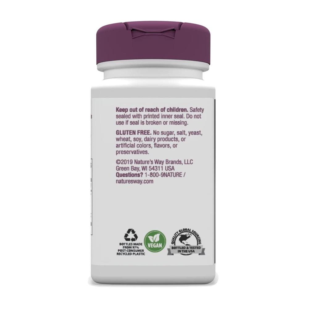 Viên uống hỗ trợ giãn tĩnh mạch chân Nature's Way Horse Chestnut 250mg 90 viên, giúp lưu thông máu