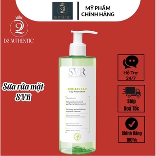 Sữa rửa mặt SVR Sebiaclear Gel Moussant, sữa rửa mặt cho da dầu mụn - D2 authentic