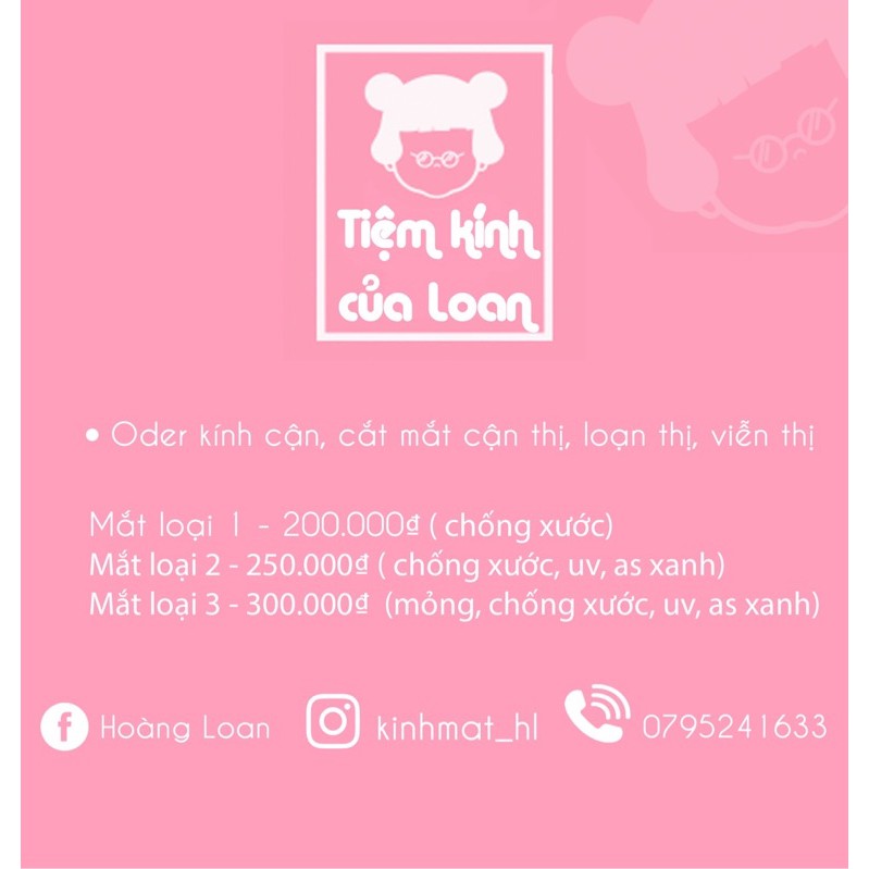 Combo cắt kính cho khách