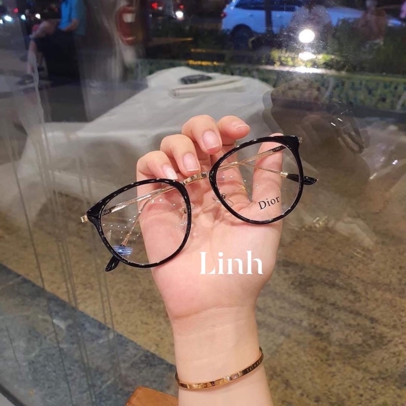 Gọng Kính Cận Nữ Tròn Bầu ,Gọng kim loại thanh mảnh nhẹ nhàng Thời Trang Cao Cấp 9228 NamPhongEyewear