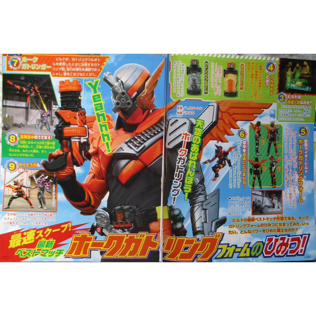 Đồ sưu tập Hawk Gatlinger - Kamen Rider Build Hiệp sỹ mặt nạ Kiến tạo Taka Gatling