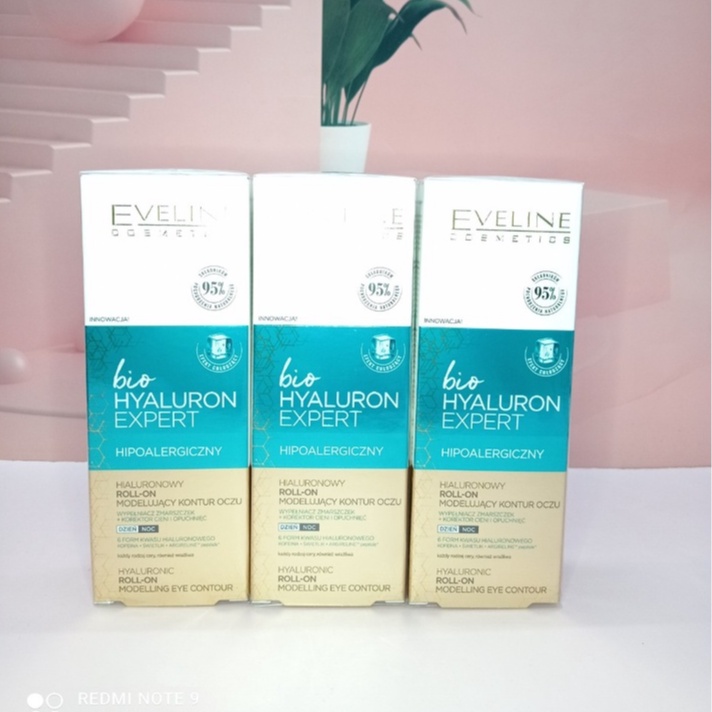 Thanh lăn mắt eveline bio hyaluron expert loại bỏ bọng mắt, nêp nhăn.