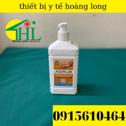 Nước rửa tay Asirub, sát khuẩn nhanh, dùng trong bệnh viện
