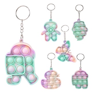 Pop it mini giá rẻ, pop it móc chìa khoá, đồ chơi giải trí giảm căng thẳng dễ dàng mang theo