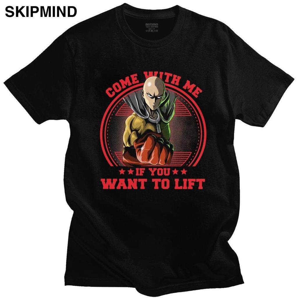 GILDAN Áo nam In Hình Nhân Vật Saitama Oppai Superman One Punch Man Phong Cách Mới 2022