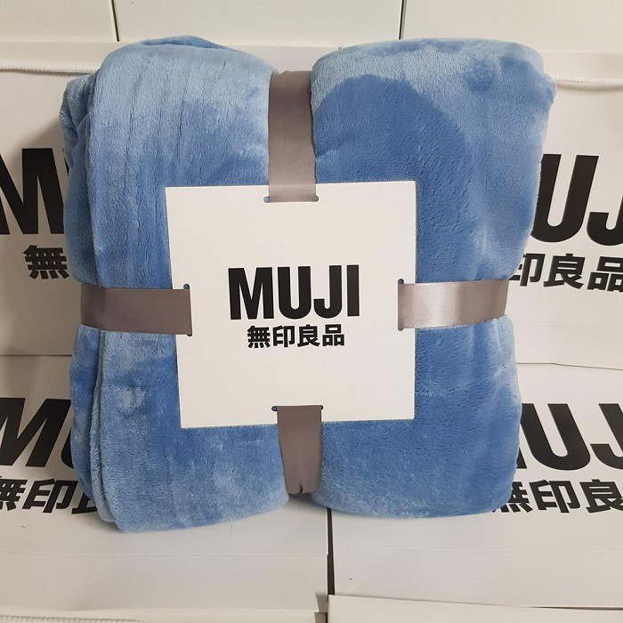 Chăn lông thỏ Muji