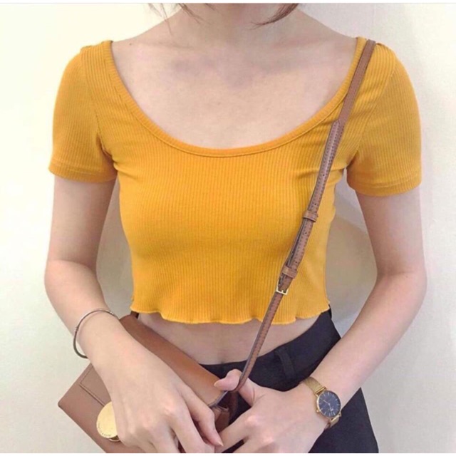 Áo croptop len tăm bó sát gợi cảm