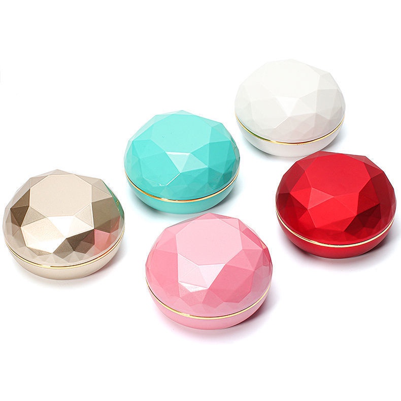 Hộp Đựng Nhẫn Hình Tròn Viền Vàng Có Đèn LED Độc Đáo