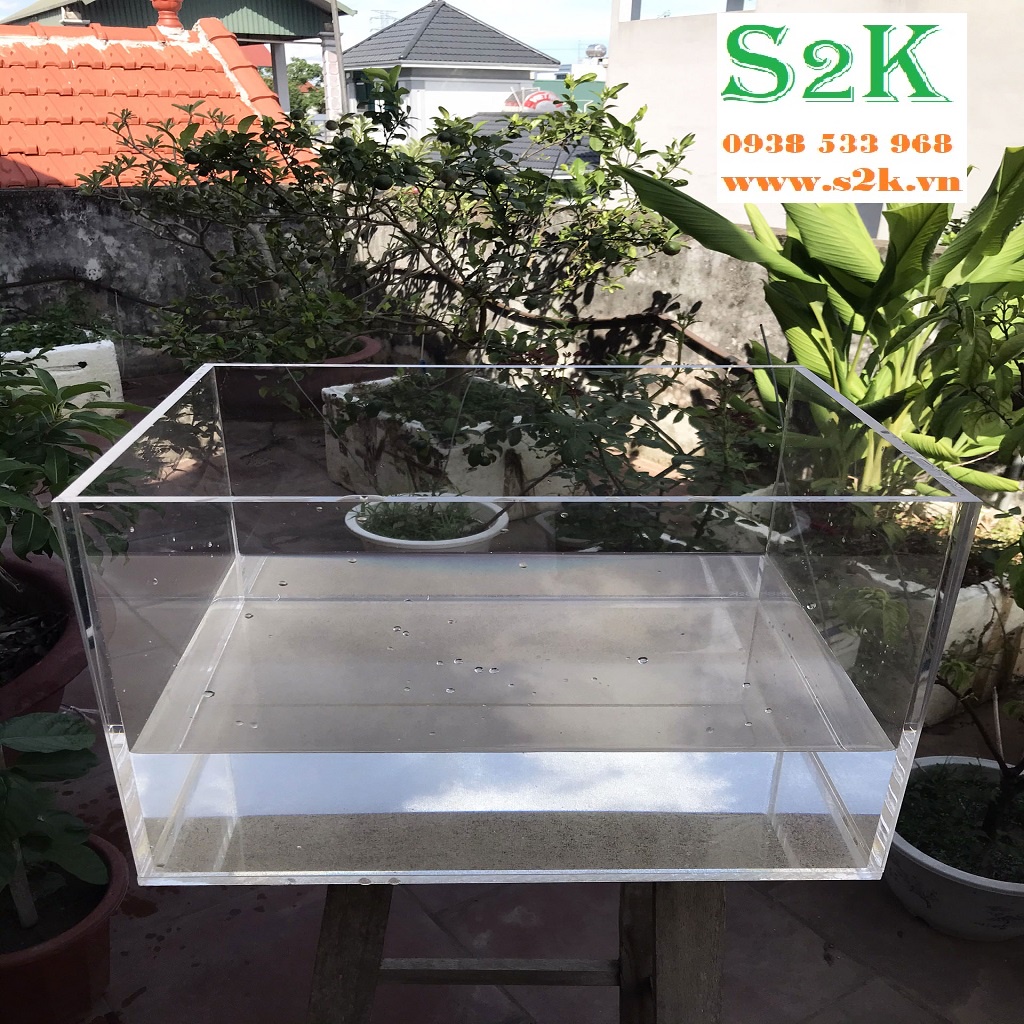 Bể acrylic 40x30x30, hồ mika siêu nhẹ phù hợp cho nuôi cá, cây thủy sinh... có thể dùng kèm theo đèn, bơm, lọc