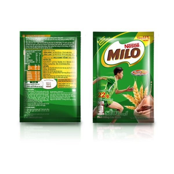 Thức Uống Lúa Mạch Sữa Nestle Milo 330gr (15 Gói x 22gr)