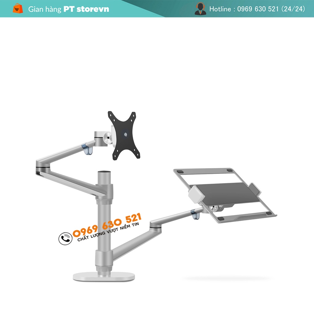 Giá Treo Màn Hình 17-32Inch-Hợp Kim Nhôm Cao Cấp / Laptop 11 -17.3Inch / Tablet &amp; Điện Thoại 4.5 - 13Inch - Model OL-3T