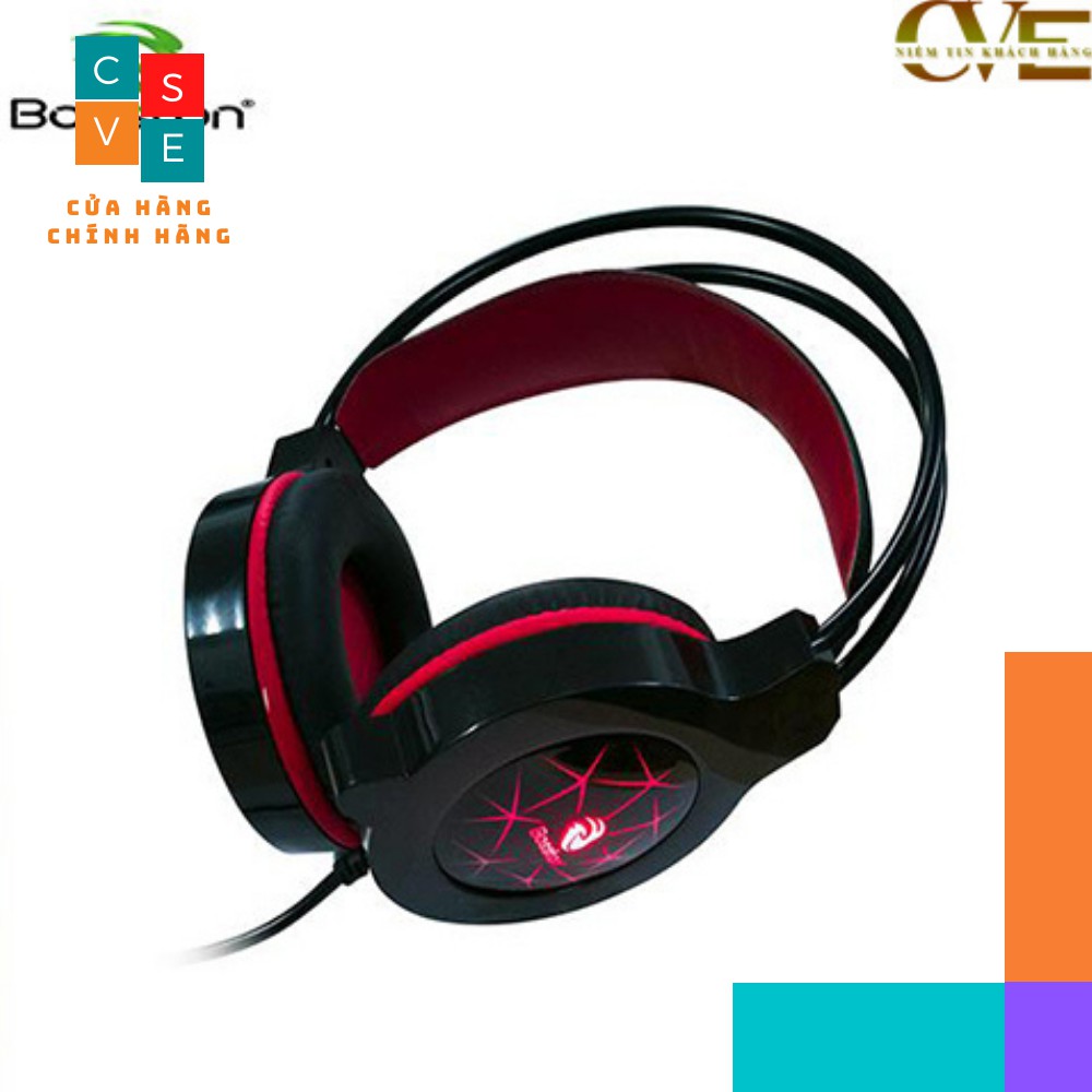 Tai Nghe Headphone Chuyên Gaming Có Dây BOSSTON HS-09 Cao Cấp - Tai Phone Chụp Tai Led Chính Hãng