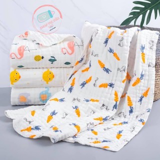 Khăn tắm cho bé aden sợi vải xô thấm hút tốt 110x110cm