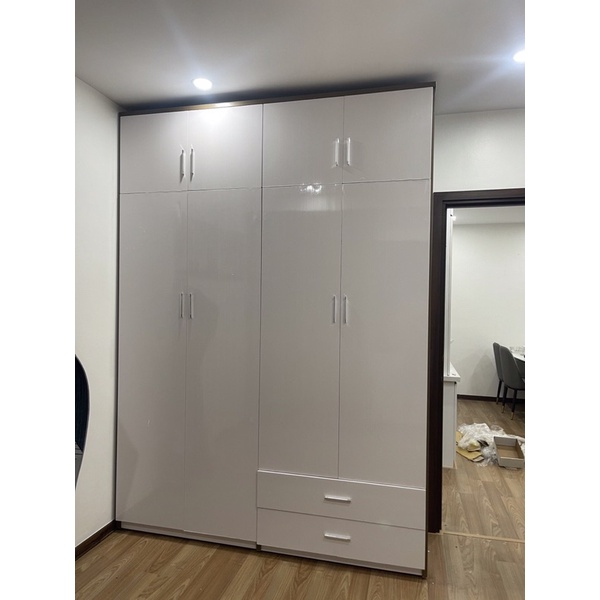 Tủ Nhựa 3 cánh kèm kệ Trang Trí kt :165x245x51 chống ẩm mốc , mối mọt , cong vênh 👍👍 tủ quần áo người lớn☎️