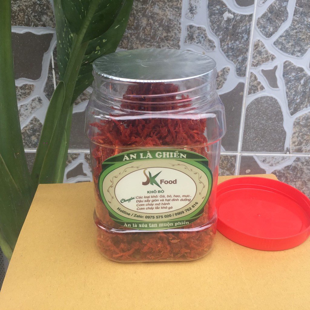 KHÔ BÒ SỢI 500G SK FOOD THƠM NGON CHẤT LƯỢNG