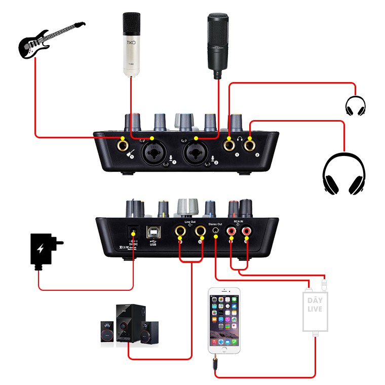 Sound Card Icon Upod Pro 72 hiệu ứng thu âm chuyên nghiệp - Đầy đủ phụ kiện - Hàng Chính Hãng BH 12TH