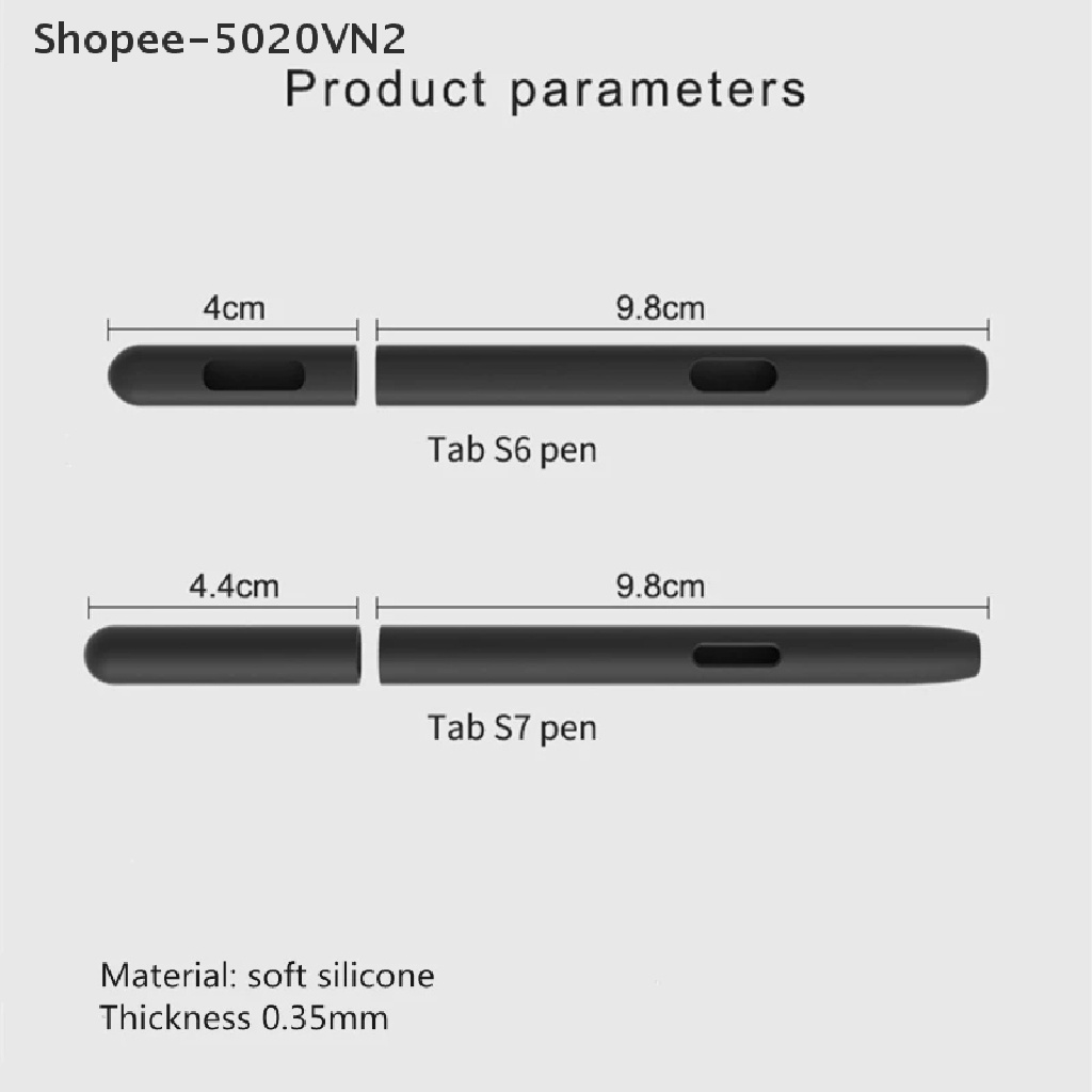 Ốp Silicon Bảo Vệ Bút Cảm Ứng Samsung Galaxy- Tab S6 S7 S-Pen