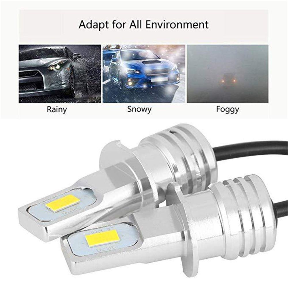 Bộ 2 Đèn LED Sương Mù Siêu Sáng 80W 3570 2SMD COB Dành Cho Xe Hơi