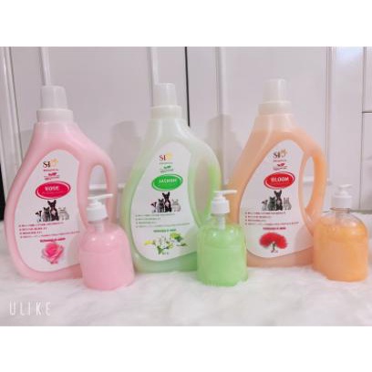 Sữa tắm chó mèo khử mùi hôi hương nước hoa Petlove X+ Chai 3 Lít