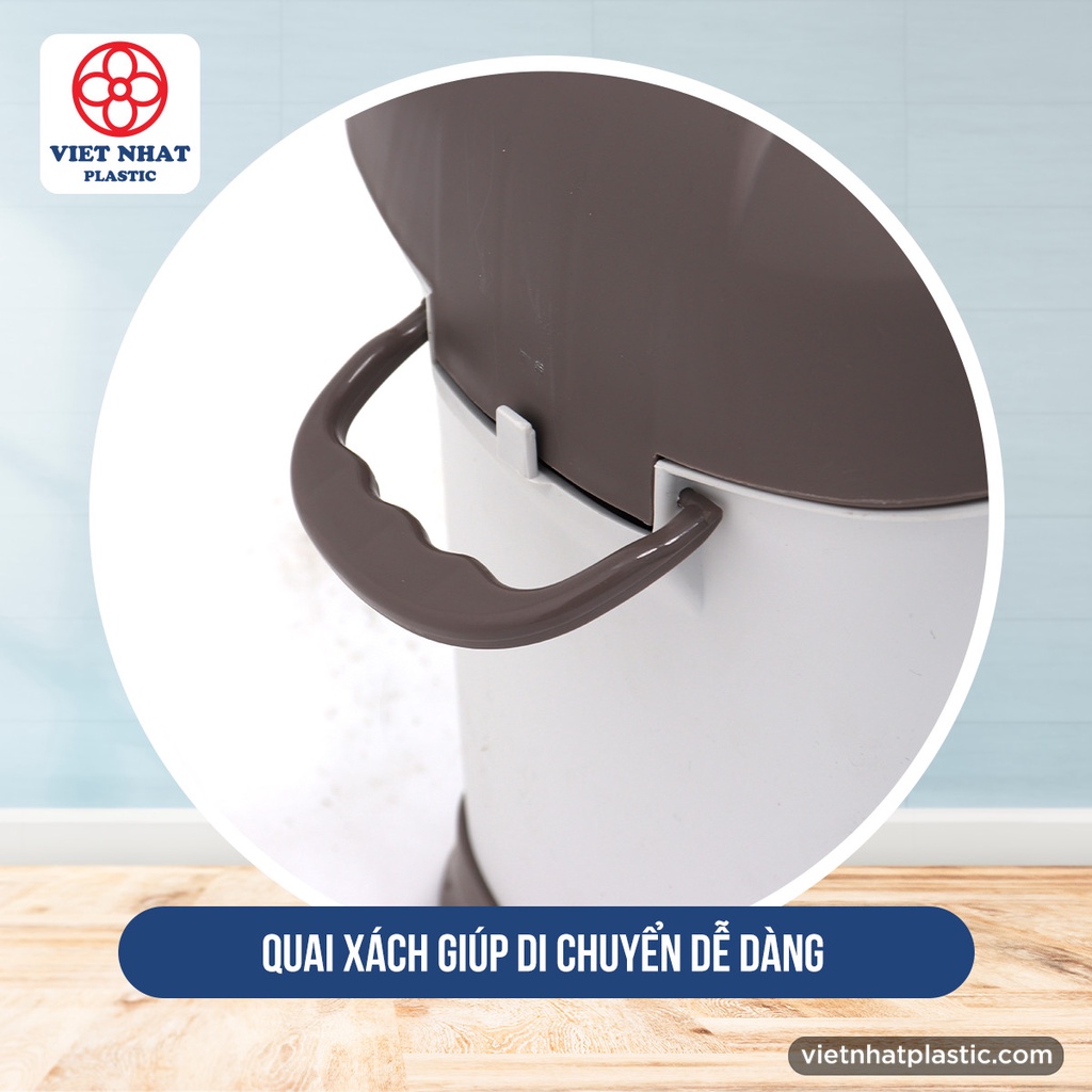 Thùng Rác Lượn To 8029, Thùng Rác Nhựa  Đạp Chân Thông Minh