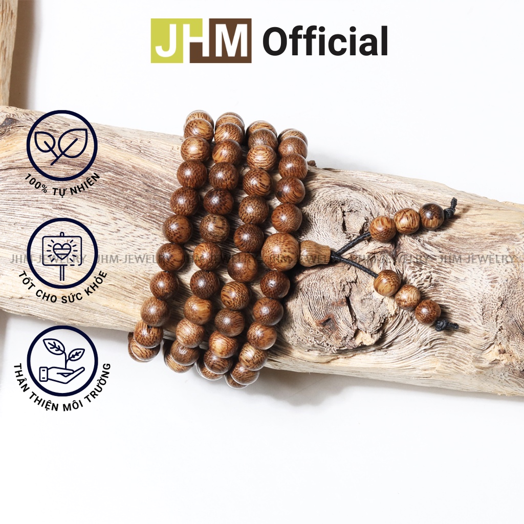 Vòng tay tràng trầm hương dành cho nam nữ 7mm 108 hạt, vòng tay trầm hương tốc, mang lại may mắn, sức khỏe