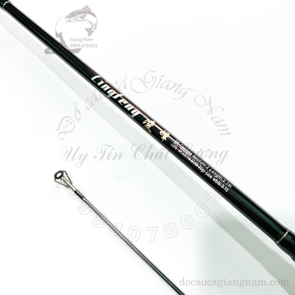 Bộ Cần Câu Lure kèm Máy Ngang Yumoshi LV 201 cao cấp tặng phụ kiện. Kích thước: 2m1
